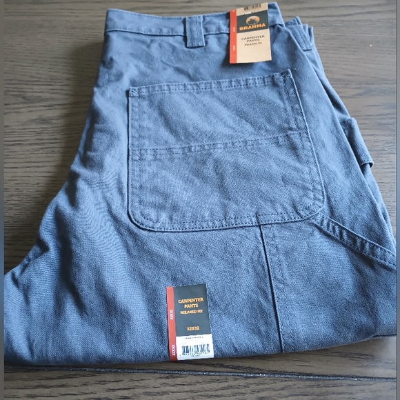 Men's Relaxed Fit Carpenter Pants Various Sizes    NWT   Charcoal Grey - Picture 6 of 12